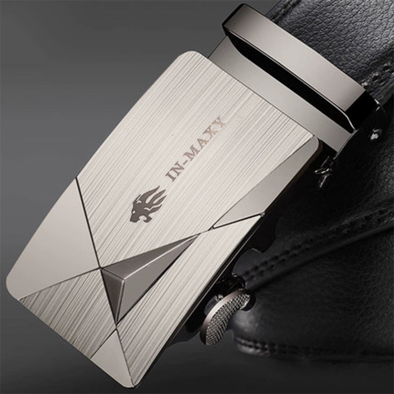 Belt men's genuine leather belt 2025 new genuine high-grade cowhide business versatile young man trouser belt gift box
