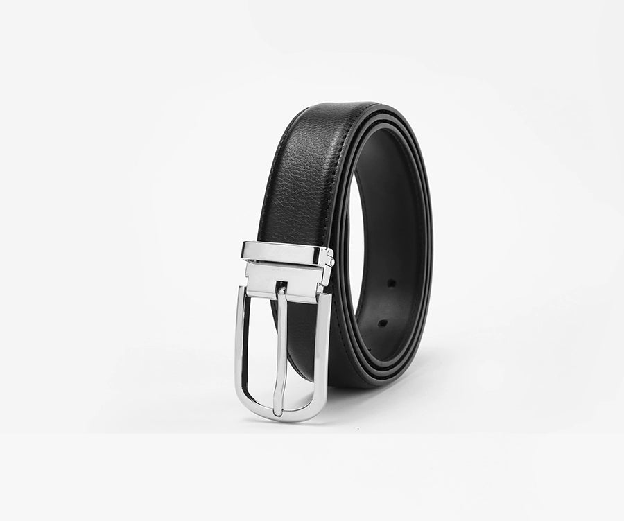 Belt men's round hole pinbuckle belt men's middle-aged youth korean version trendy casual men's pinhole young men's trouser belt