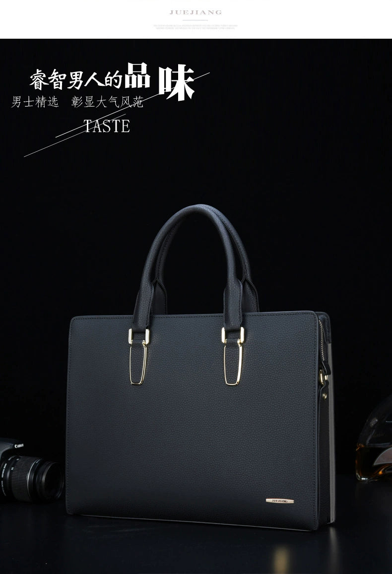 Brand Code Lock Men's Bags Handbags Men's Horizontal Shoulder Bags Crossbody Business Bags Briefcases Men's Bags Leather Bags