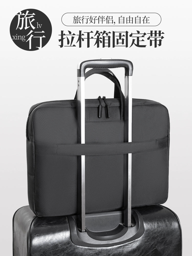 Briefcase Men's Handbag Document Bag Men's Business 2025 New Computer Commuter Office Tote Bag Customization