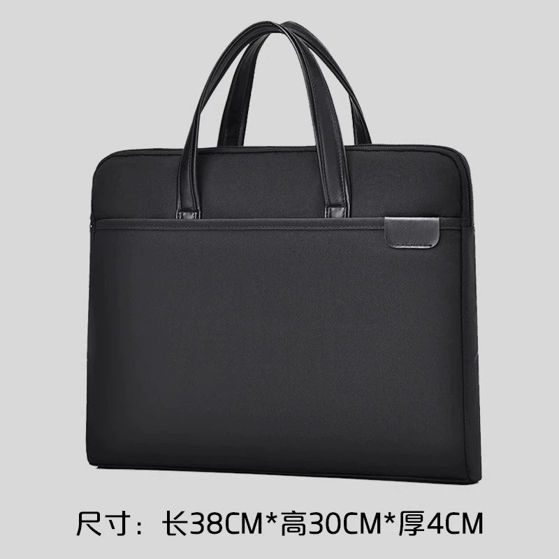 Briefcase Men's Handbag Document Bag Men's Business 2025 New Computer Commuter Office Tote Bag Customization