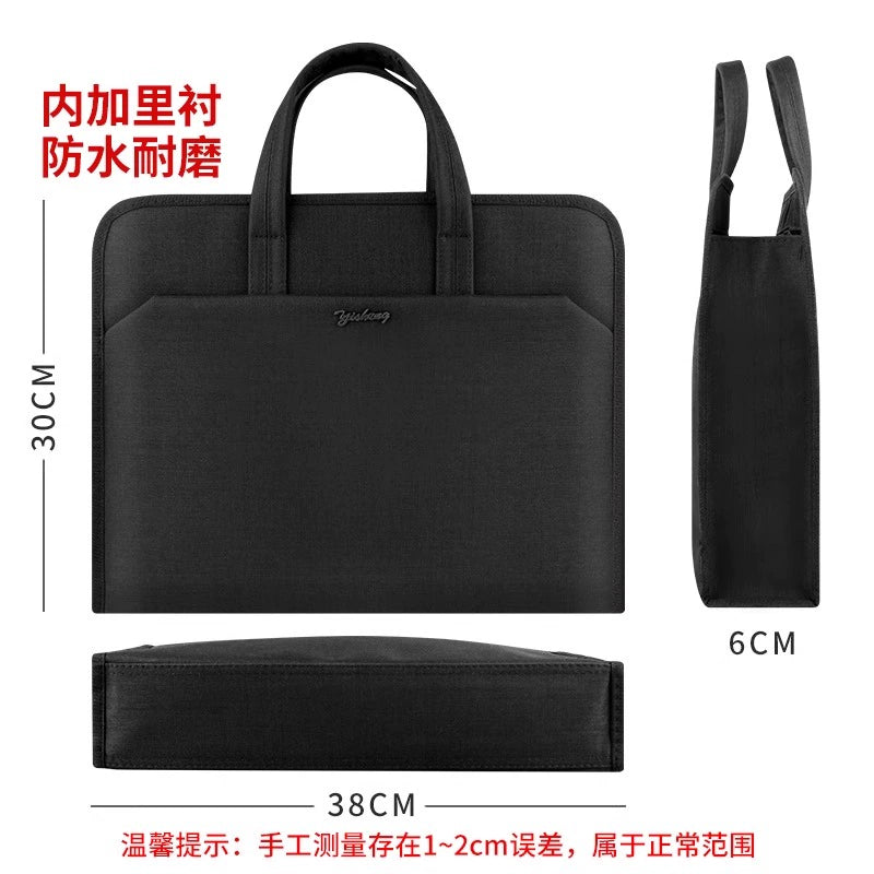 Briefcase Men's Handbag Document Bag Men's Business 2025 New Computer Commuter Office Tote Bag Customization