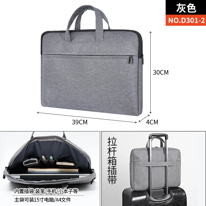 Briefcase Men's Handbag Document Bag Men's Business 2025 New Computer Commuter Office Tote Bag Customization
