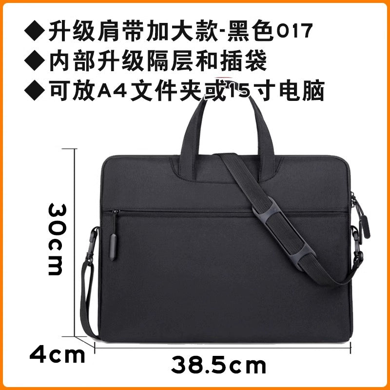 Briefcase Men's Handbag Document Bag Men's Business 2025 New Computer Commuter Office Tote Bag Customization