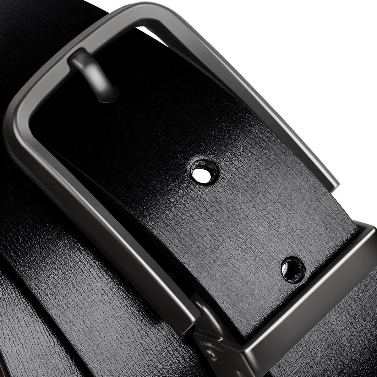 Belt men's leather youth pin buckle pure cowhide pants belt cowhide business formal wear youth pants belt men's narrow temperament