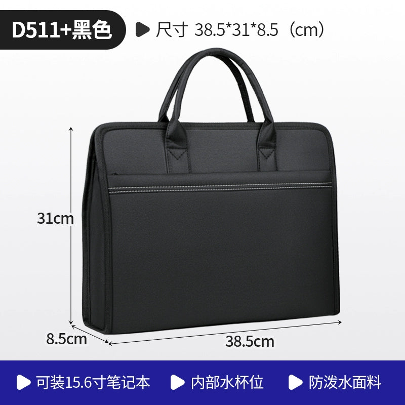 Briefcase Men's Handbag Document Bag Men's Business 2025 New Computer Commuter Office Tote Bag Customization