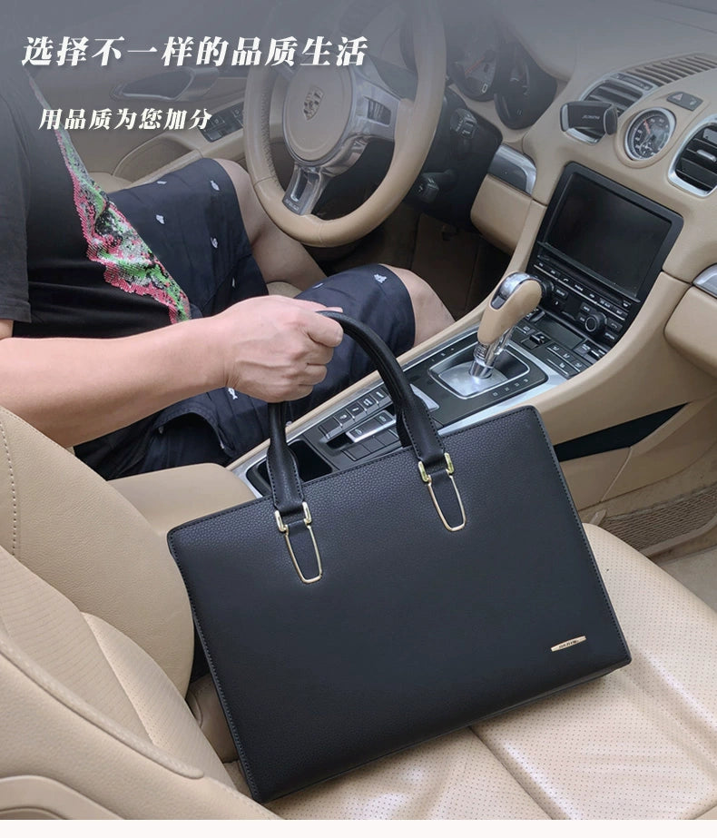 Brand Code Lock Men's Bags Handbags Men's Horizontal Shoulder Bags Crossbody Business Bags Briefcases Men's Bags Leather Bags