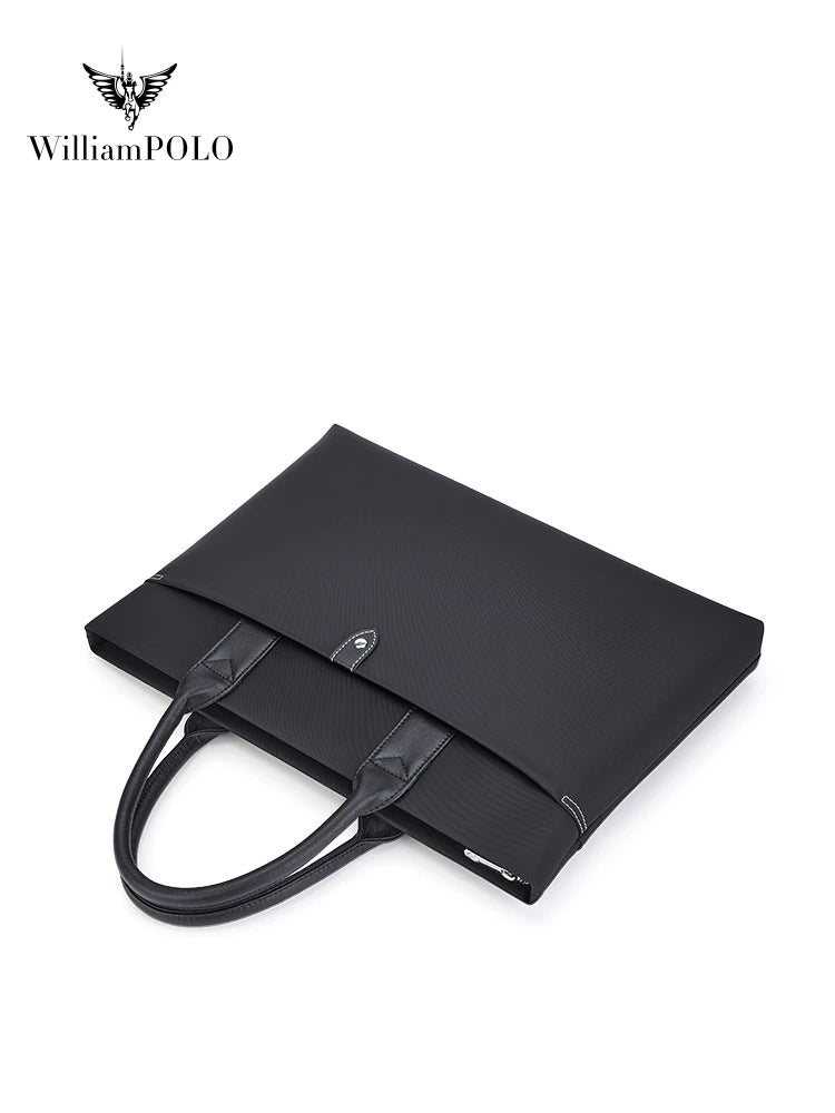 Emperor Paul briefcase men's commuter tote bag casual oxford cloth folder bag waterproof nylon computer bag