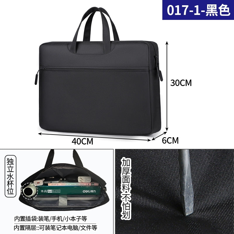 Briefcase Men's Handbag Document Bag Men's Business 2025 New Computer Commuter Office Tote Bag Customization