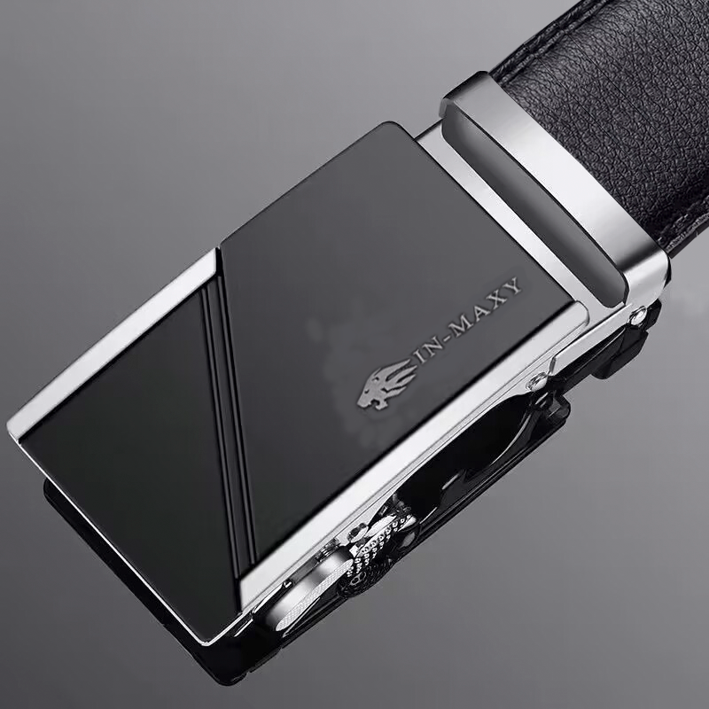 Belt men's genuine leather belt 2025 new genuine high-grade cowhide business versatile young man trouser belt gift box