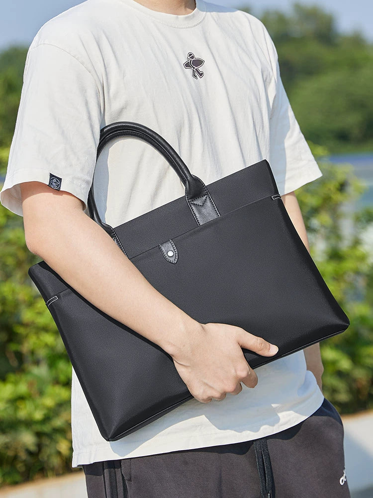 Emperor Paul briefcase men's commuter tote bag casual oxford cloth folder bag waterproof nylon computer bag