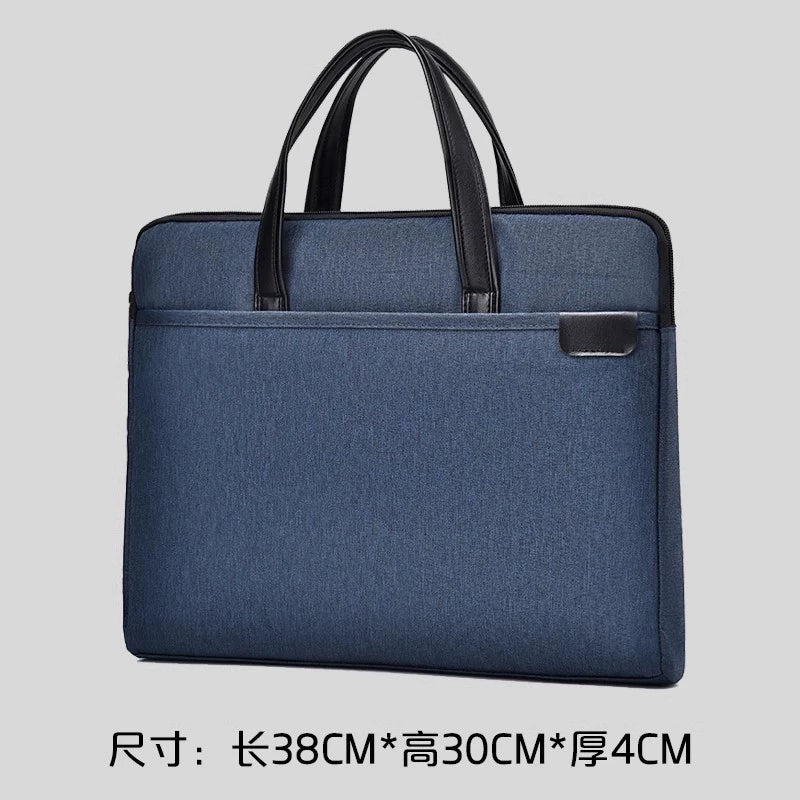 Briefcase Men's Handbag Document Bag Men's Business 2025 New Computer Commuter Office Tote Bag Customization