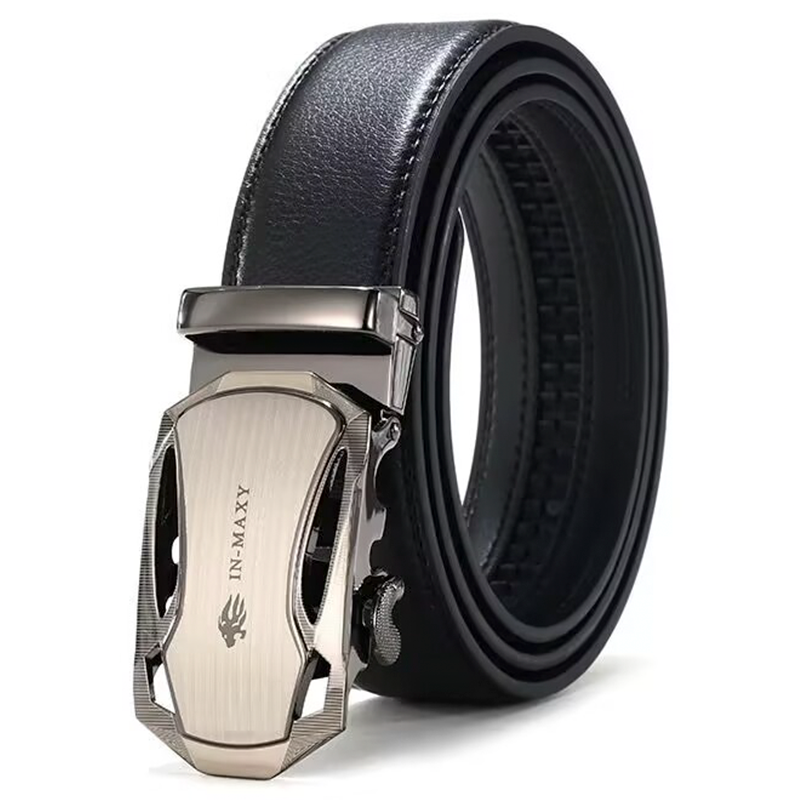 Belt men's genuine leather belt 2025 new genuine high-grade cowhide business versatile young man trouser belt gift box