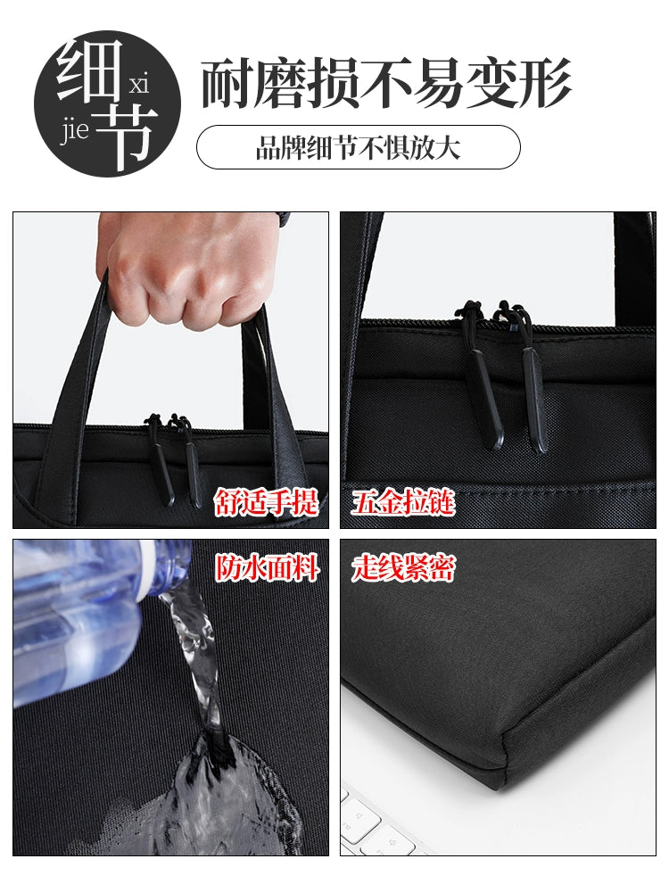 Briefcase Men's Handbag Document Bag Men's Business 2025 New Computer Commuter Office Tote Bag Customization