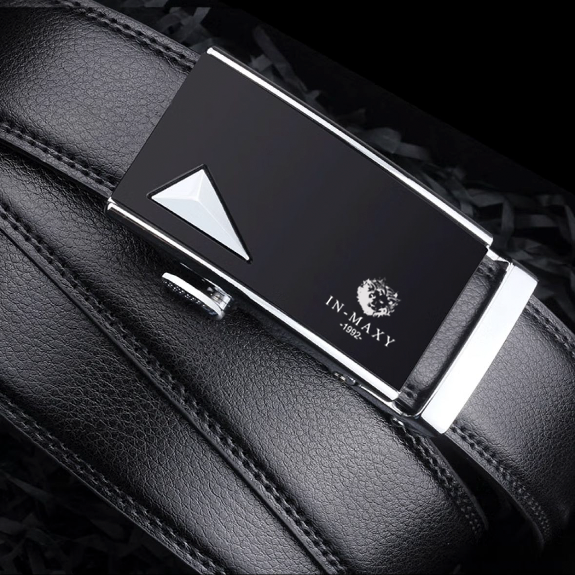 Belt men's genuine leather belt 2025 new genuine high-grade cowhide business versatile young man trouser belt gift box