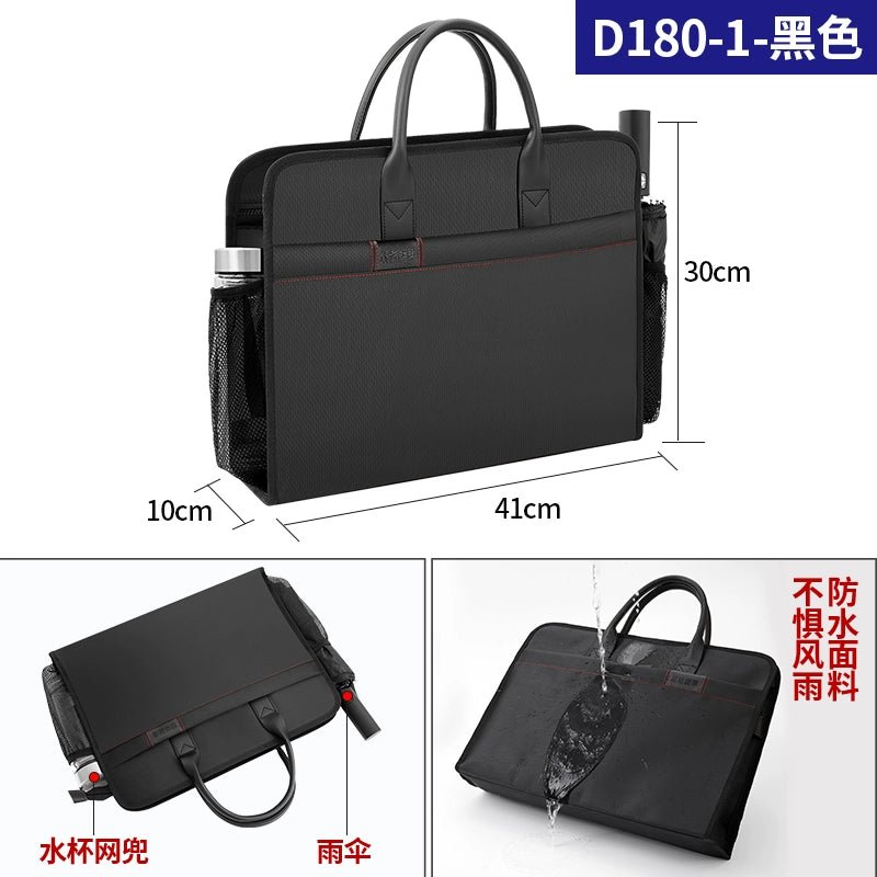 Briefcase Men's Handbag Document Bag Men's Business 2025 New Computer Commuter Office Tote Bag Customization