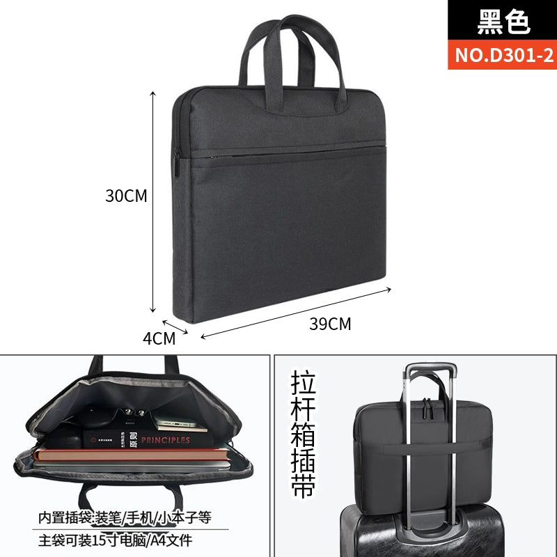 Briefcase Men's Handbag Document Bag Men's Business 2025 New Computer Commuter Office Tote Bag Customization