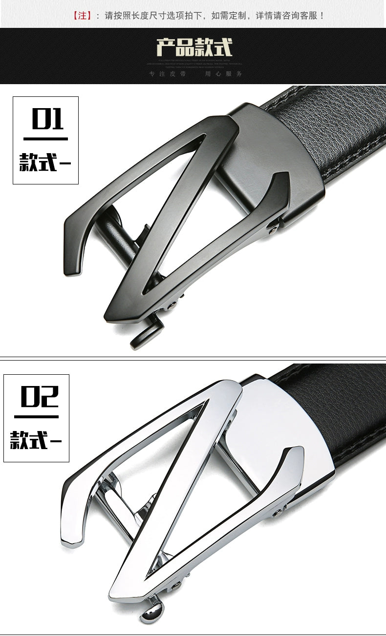 Men's belt automatic buckle belt korean fashion casual middle-aged young man business buckle trouser belt