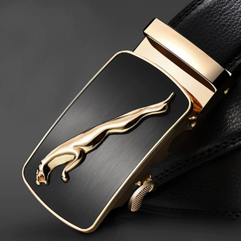 Belt men's genuine leather belt 2025 new genuine high-grade cowhide business versatile young man trouser belt gift box