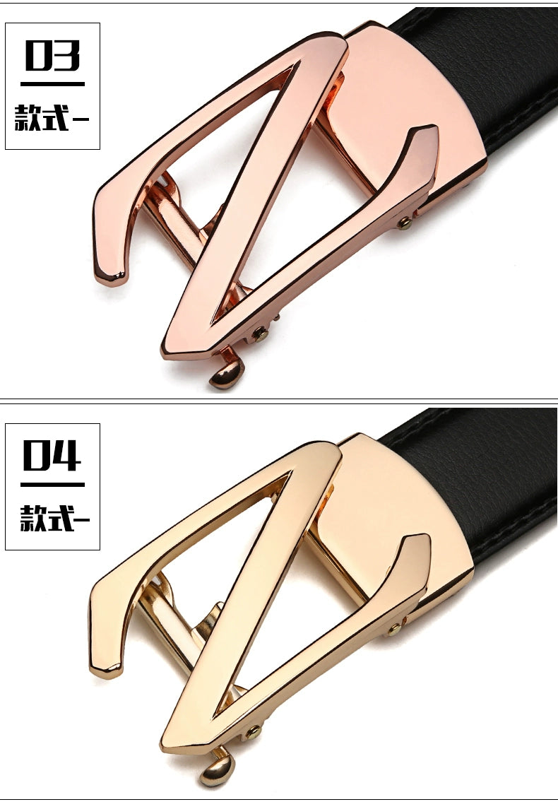 Men's belt automatic buckle belt korean fashion casual middle-aged young man business buckle trouser belt