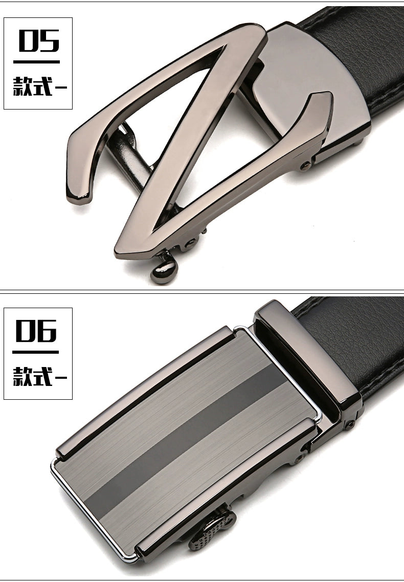 Men's belt automatic buckle belt korean fashion casual middle-aged young man business buckle trouser belt