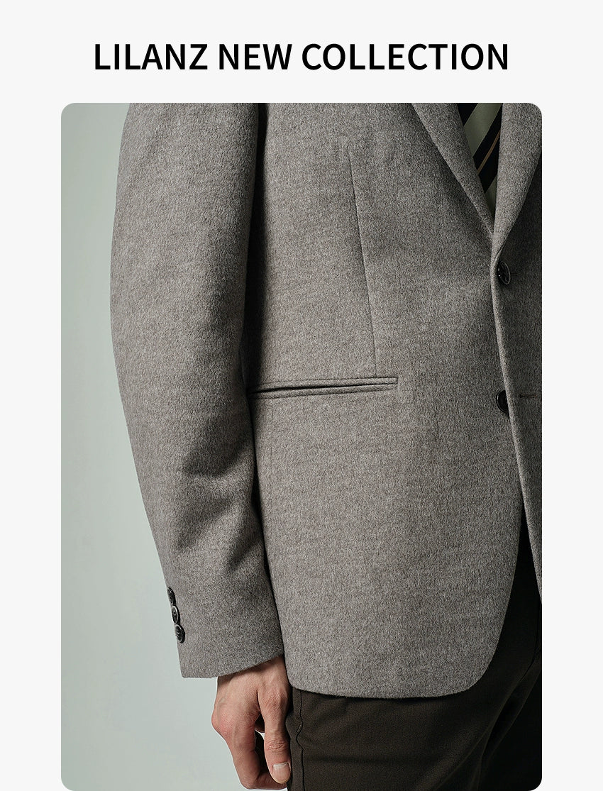 [Including sheep wool] Lilang official suit men's lapel business 2025 autumn new slim jacket men's model