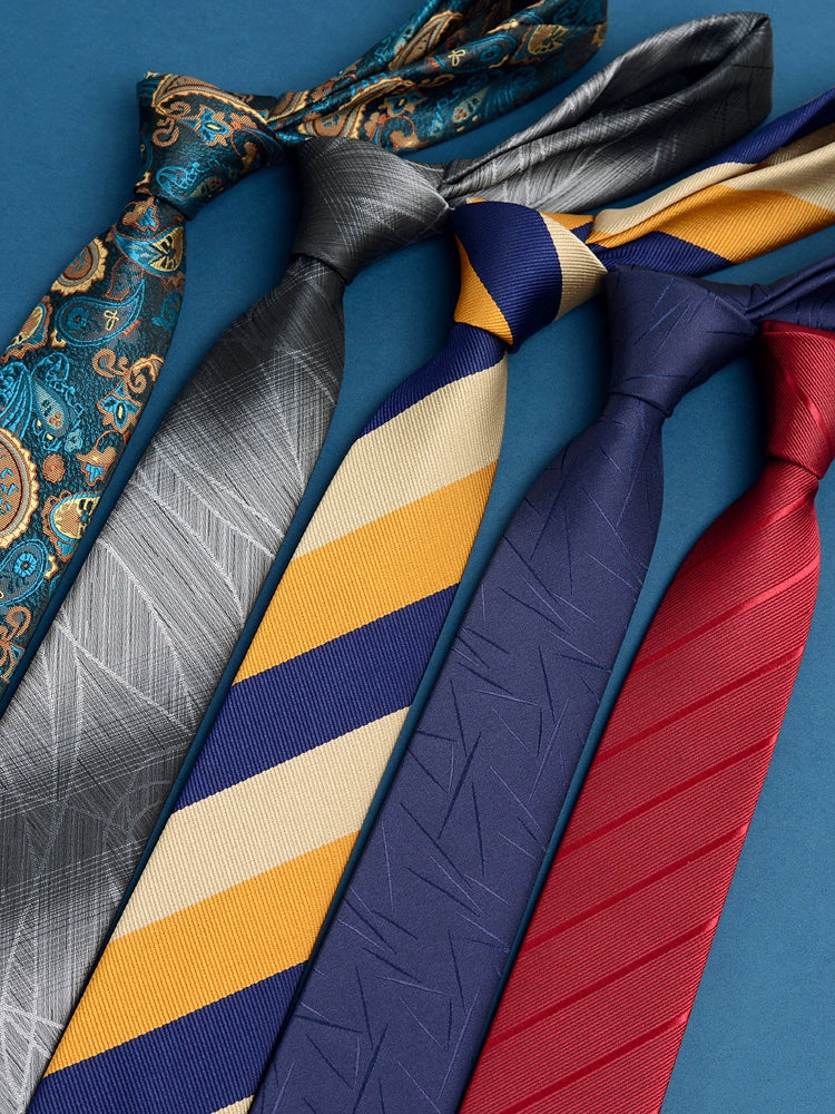 Men's Korean version narrow 6cm hand tie zipper no-shirt women's business dress black, blue and red groom wedding gift