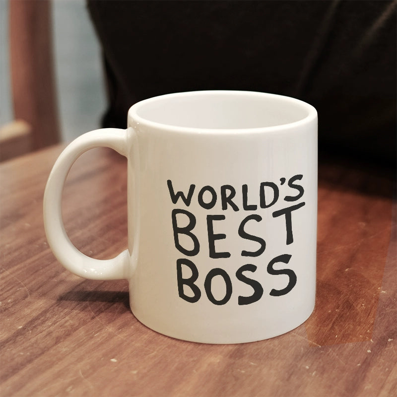 World's Best Boss Mug Ceramic Niche Couple Office Coffee Mug Fat Cup Cup