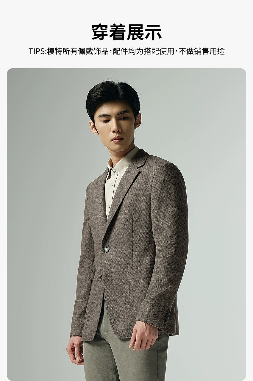 [Including sheep wool] Lilang official casual suit men's 2025 autumn new casual slim single jacket
